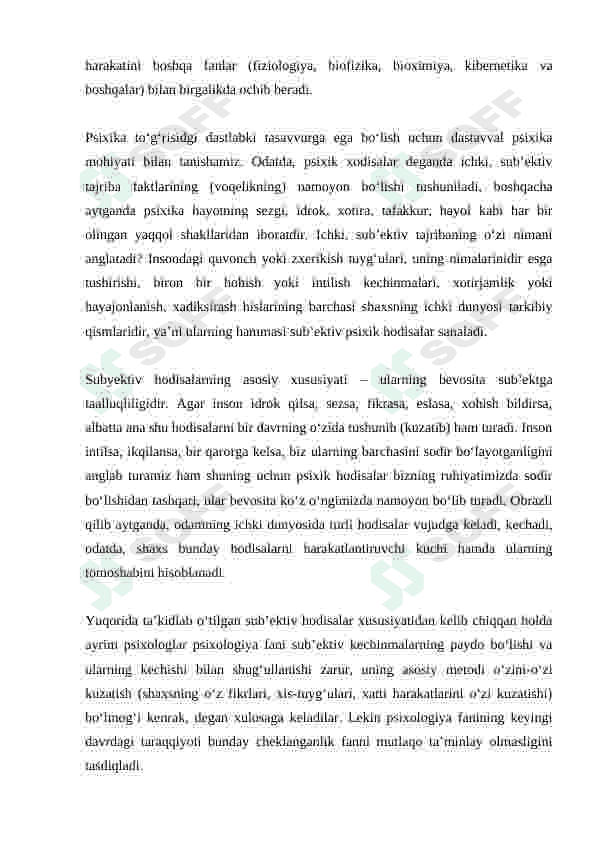 Psixologiya fanining predmeti va vazifalari 2
