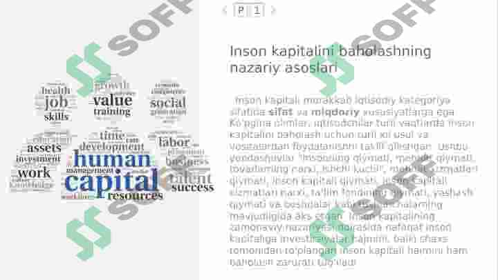 Inson kapitalini baholash usullari 2