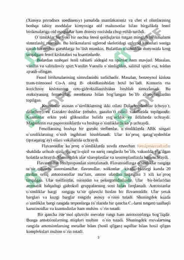 O’SIMLIKLARNING KELIB CHIQISHI IKKILAMCHI BO’LGAN MODDALAR 2