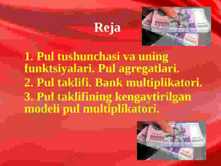 Pul taklifi va bank multiplikatori 2
