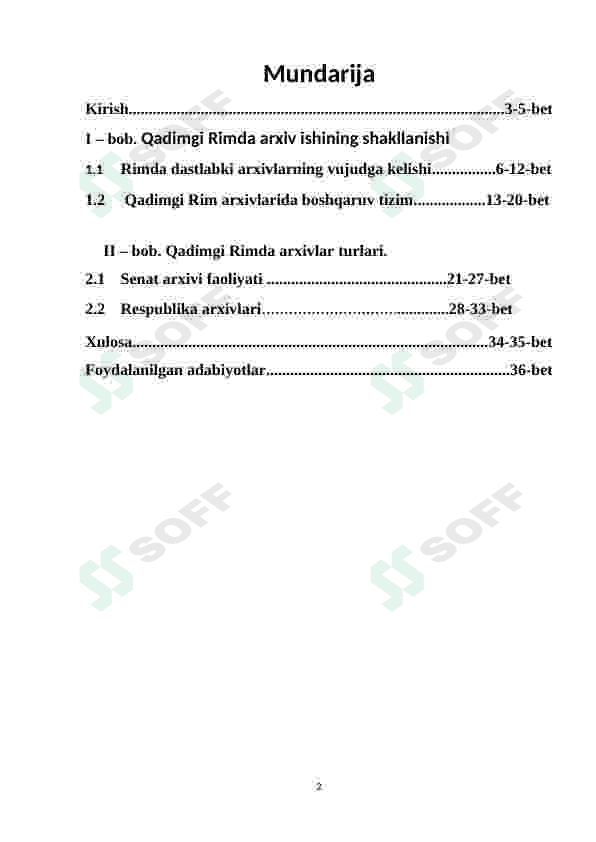 QADIMGI RIMDA ARXIV ISHI 2
