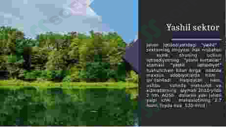 Yashil iqtisodiyot, Green Economy 2