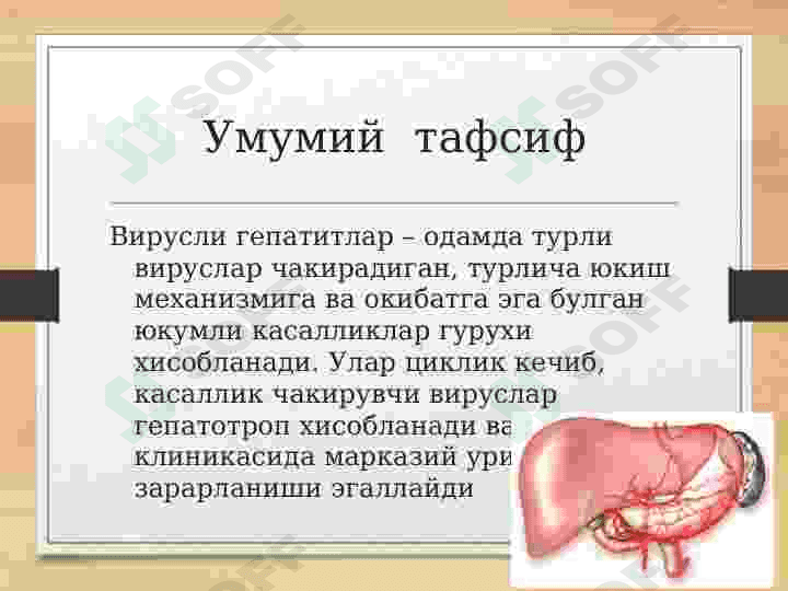 Virusli gepatitlar epidemiologiyasi va profilaktikasi 2