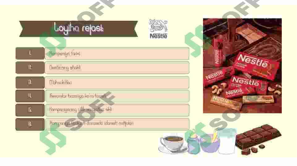 Loyiha "Nestle" kompaniyasi haqida 2