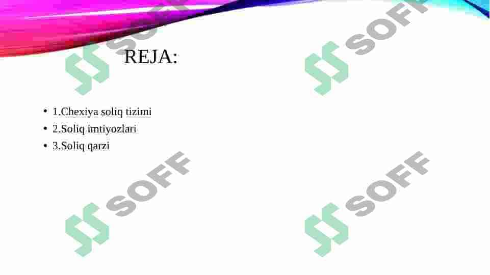 Chexiya respublikasi soliq tizimi 2