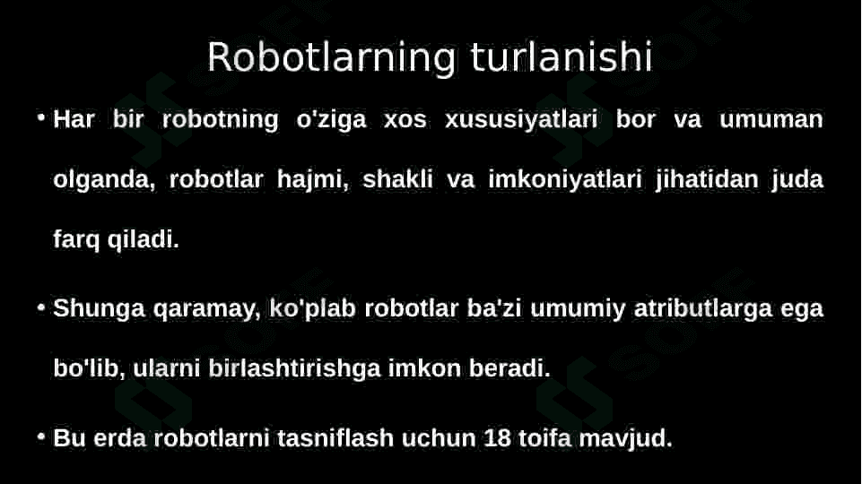 Robot turlari, Robototexnika prezentatsiya pptx 2