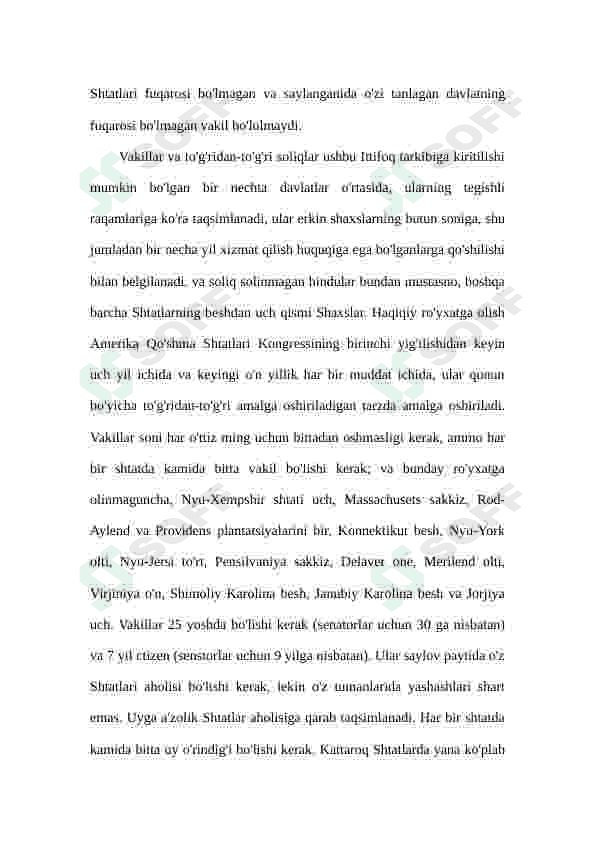 Amerika Qo'shma Shtatlari konstitutsiyasi 2