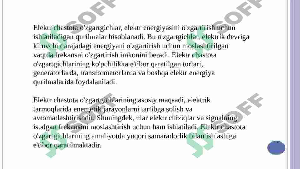 CHastota o`zgartgich asinxron mator 2