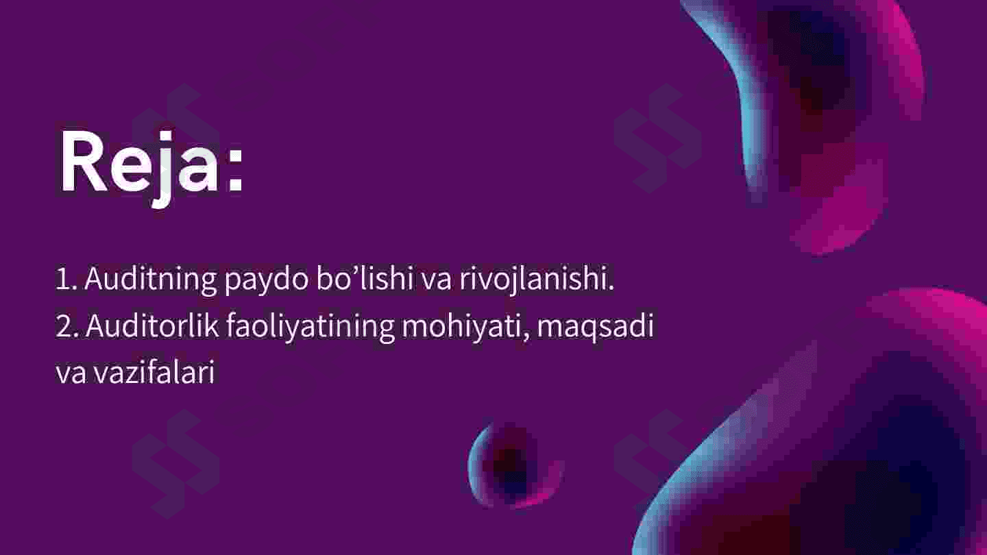 Auditni paydo bulishi 2