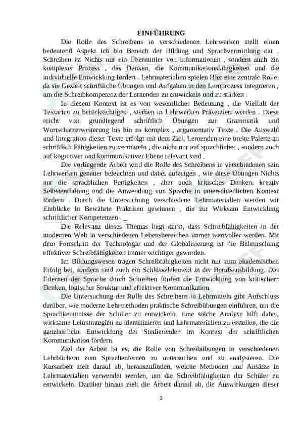 Die Rolle des Schreibens in verschiedenen Lehrwerken 2