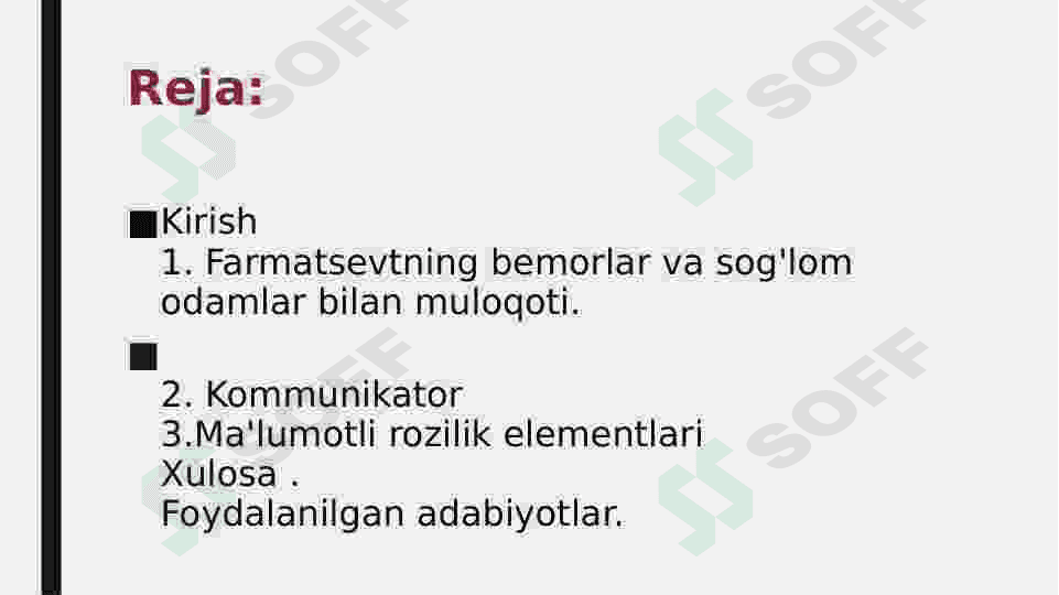 Farmatsevtning bemorlarning qarindoshlari va sog’lom odamlar bilan muloqot qilish tamoyillari 2