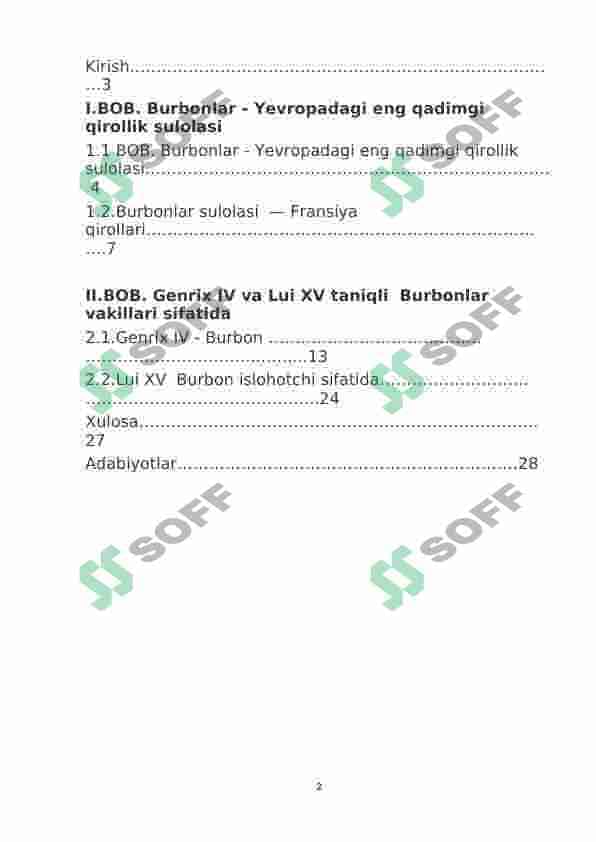 Fransiyada Burbonlar hukumronligi davri 2