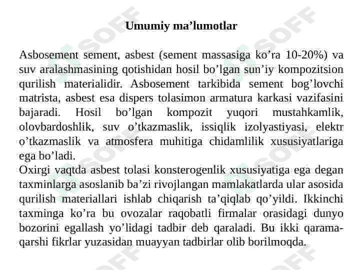 ASBESTSEMENT buyumlar 2