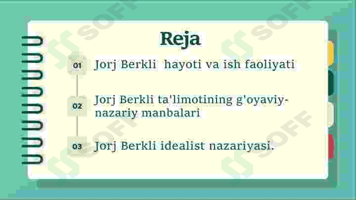 Jorj Berkli falsafasi 2