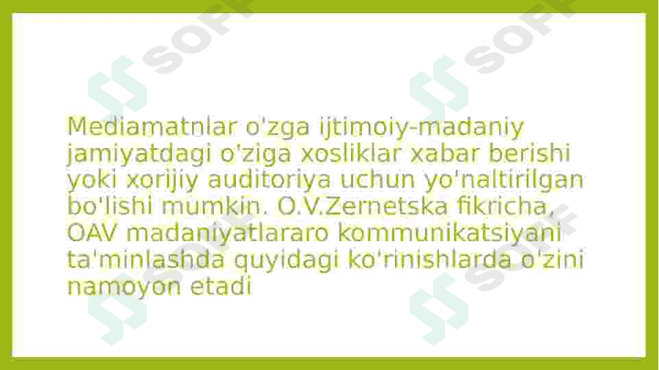 Mediata'lim-ommaviy kommunikatsiya mahsuli sifatida 2