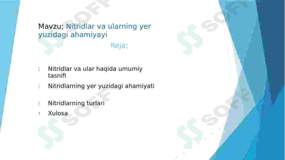 Nitridlar va ularning yer yuzidagi ahamiyati 2