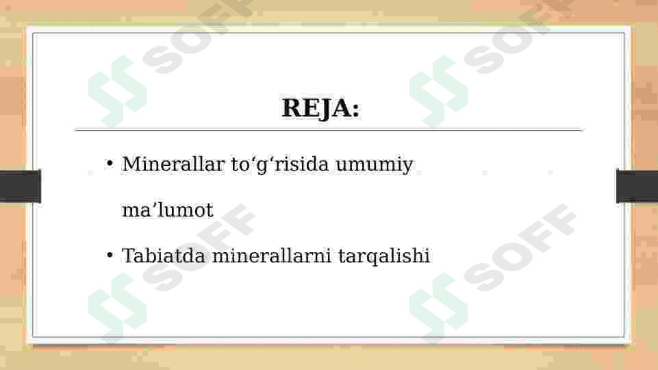Minerallarning tabiatda ajralish shakillari 2
