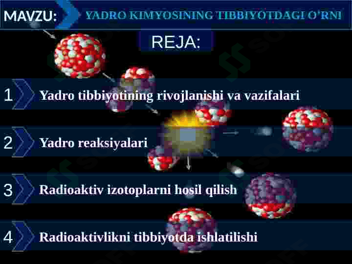 Yadro kimyosining tibbiyotdagi o’rni 2