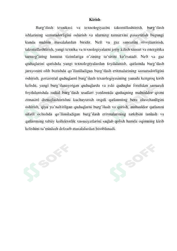 Qiya yo'nalitirlgan quduqlarning mahsuldorligini aniqlash 2