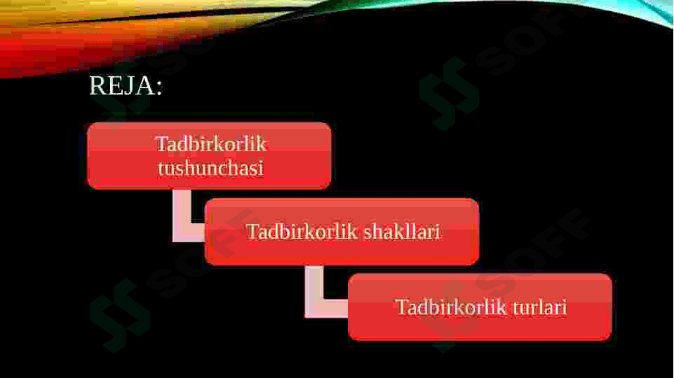 TADBIRKORLIK SHAKLLARI VA TURLARI ppt 2