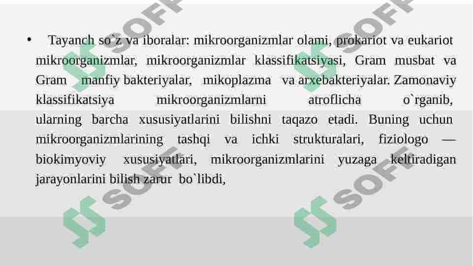 Mikroorganizmlar klassifkasi 2
