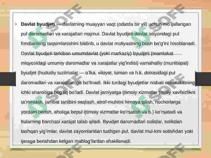 Davlat byudjet daromadlari va harajatlari 2