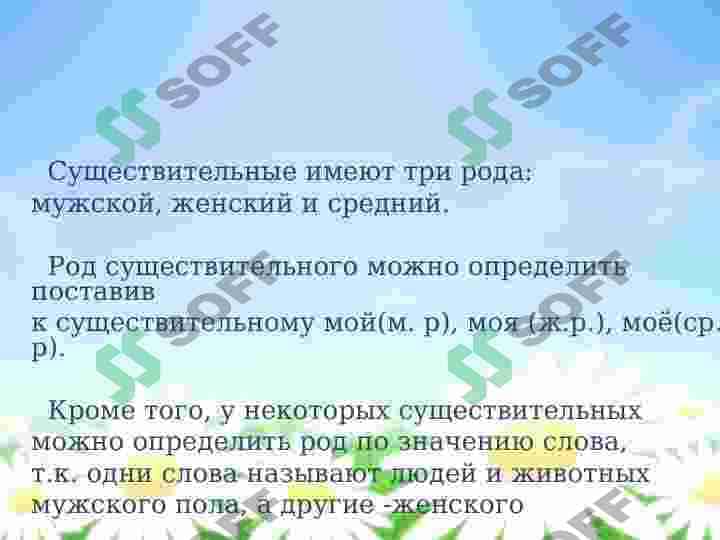 Род имен существительных 2