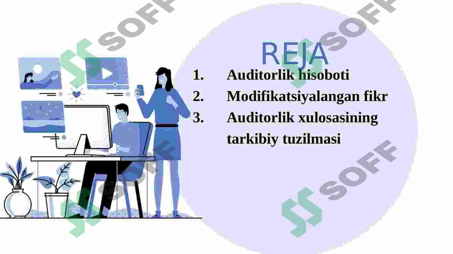 Auditorlik xisobotining tuzilishi 2