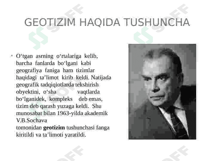 Geotizimlarni ajratish va geoekologik baholash 2