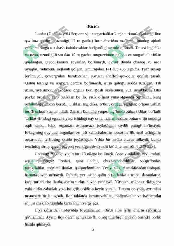 O’ZBEKISTON HUDUDIDA TARQALGAN ZAHARLI ILONLAR 2