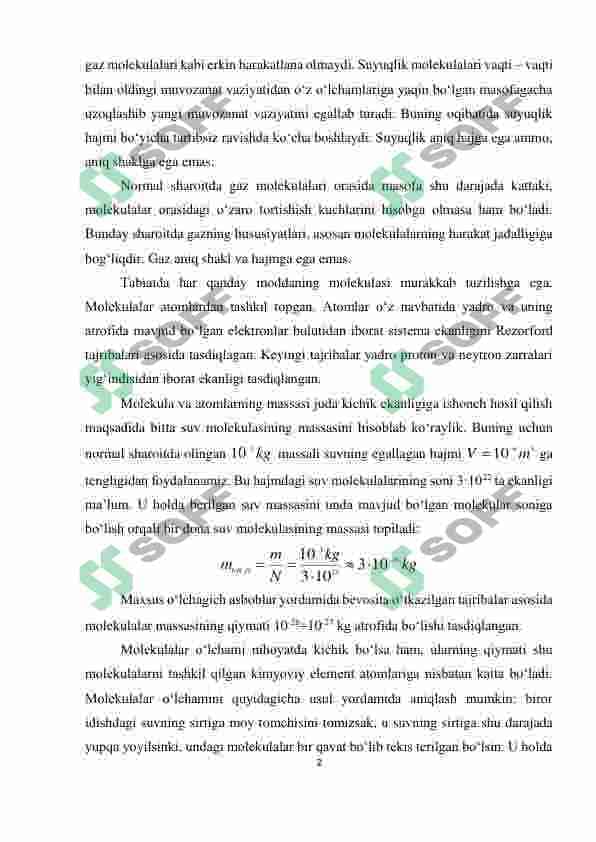 IDEAL GAZNING HOLAT TENGLAMASI. 2