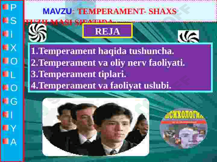 Temperament-shaxs tuzilmasi sifatida 2