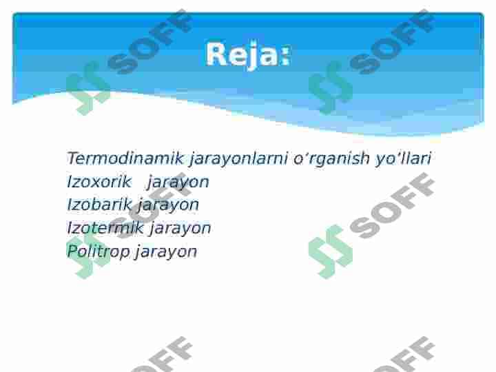 Izoxorik va izobarik jarayonlar 2