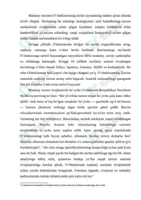 Oʻzbekistonda madaniy turizm 2