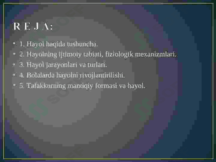 xayol haqida tushuncha 2