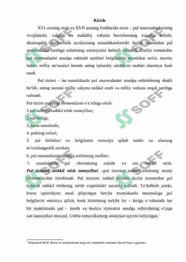 Pul tizimi evolutsiyasi va uning turlari . 3