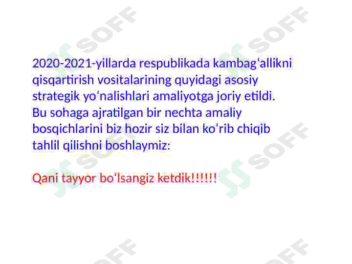 Ózbekistonda kambag'allikni qisqartirish 3