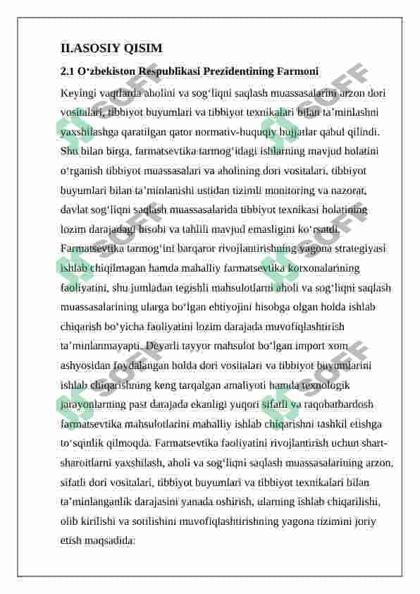 Farmatsevtika faolyatini muvofiqlashtiruvchi qonun hujjatlari 3