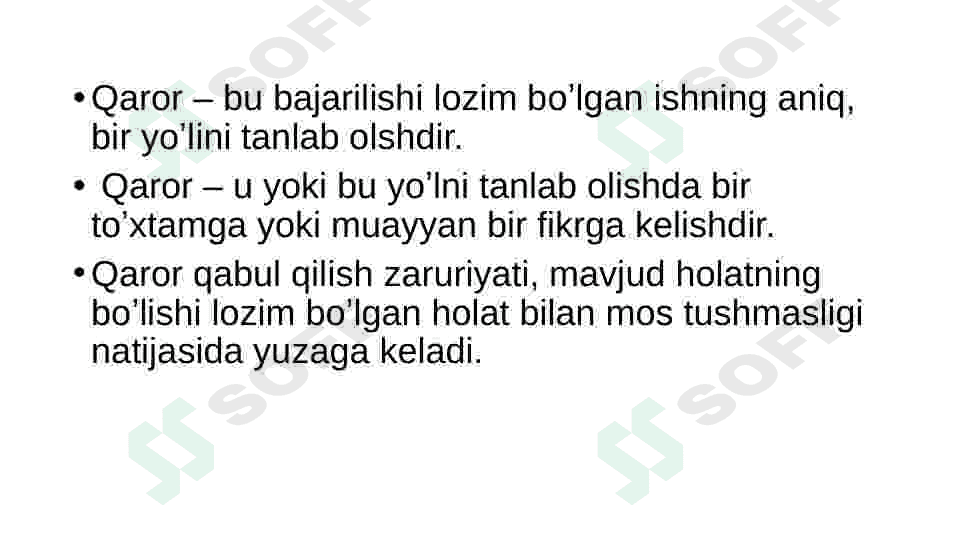 Menejment jarayonida qaror 3