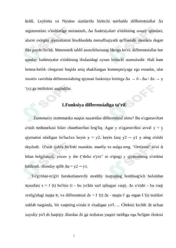 Funksiya differensiali 3