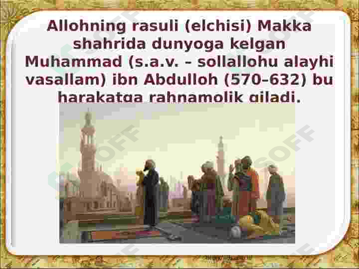 Movarounnahrda Arab xalifaligining o’rnatilishi 3