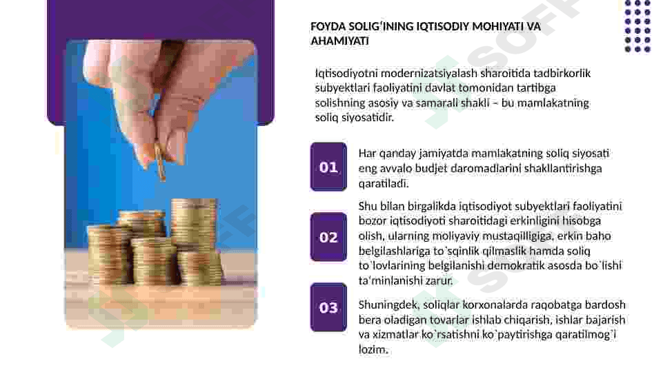 Foyda solig'ining mazmun va mohiyati 3