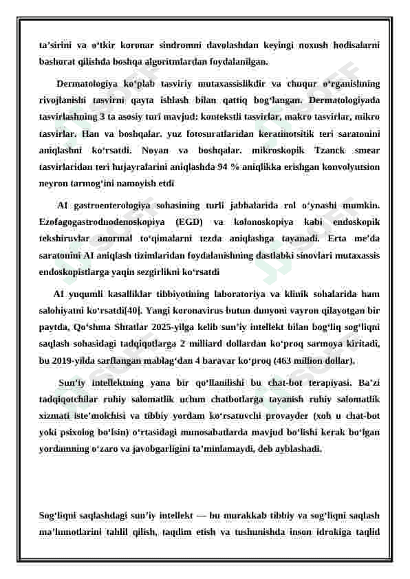 SUN’IY INTELEKT SOG’LIQNI SAQLASH SOHASIDA 3