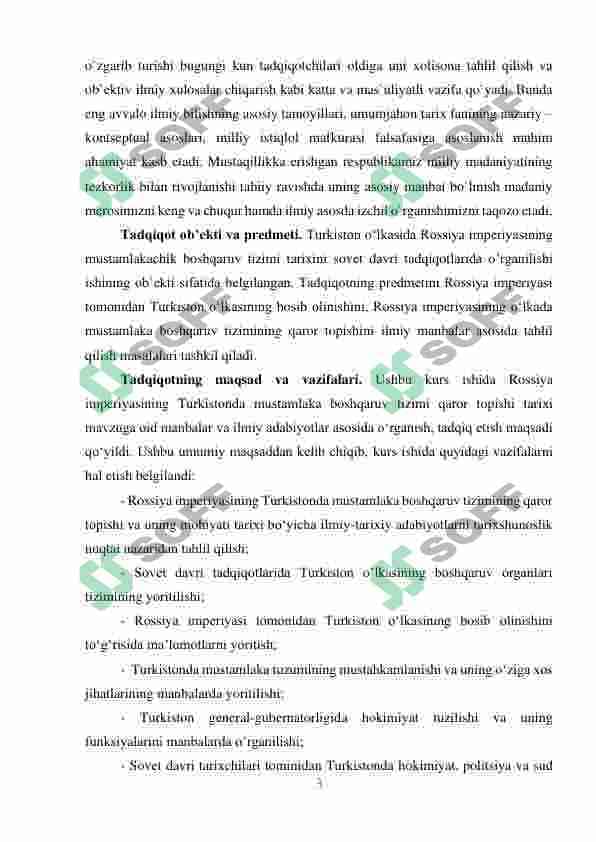 Sovet davri tadqiqotlarida Turkiston boshqaruv 3