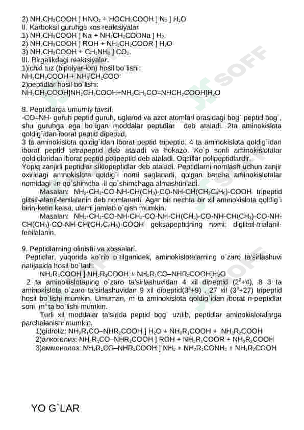 Organik kimyodan qoʻllanma 3