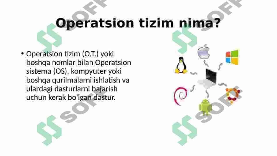Operatsion tizimlarini o‘rnatish, sozlash va yangilash. 3