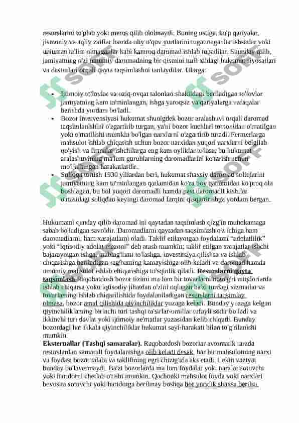 Bozor iqtisodiyotiga o’tish davri 3