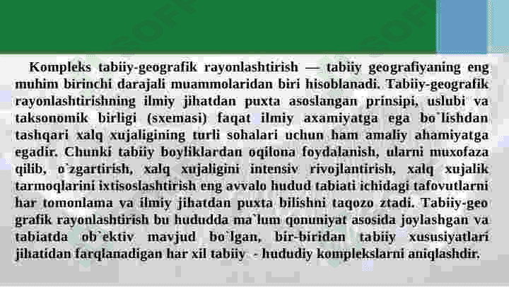 biogeografik rayonlashtirish 3
