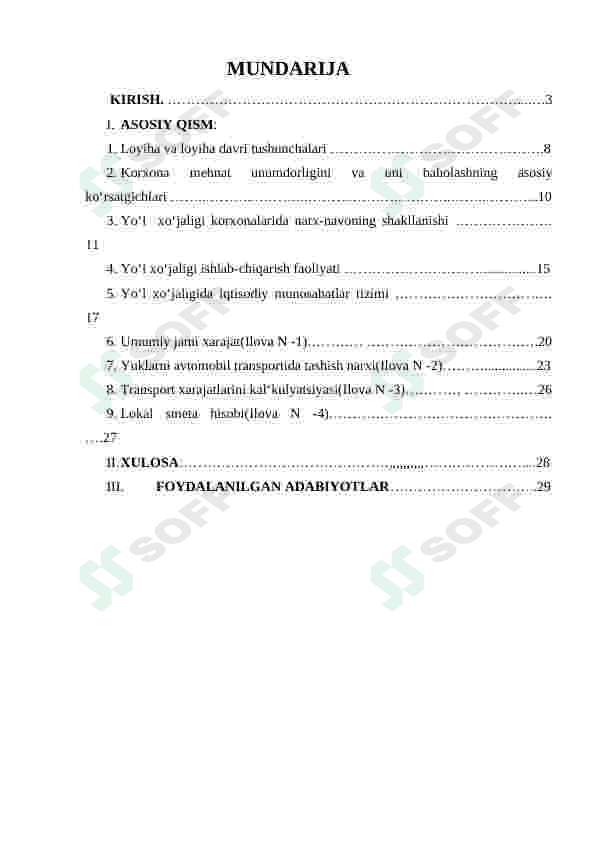 Avtomobil yoʻl xoʻjaligining iqtisodiyotda tutgan oʻrni 3