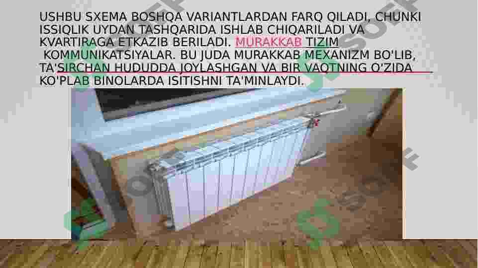 Binolarni isitish tizimlari. 3